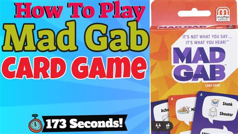 mad gab game|How To Play Mad Gab .